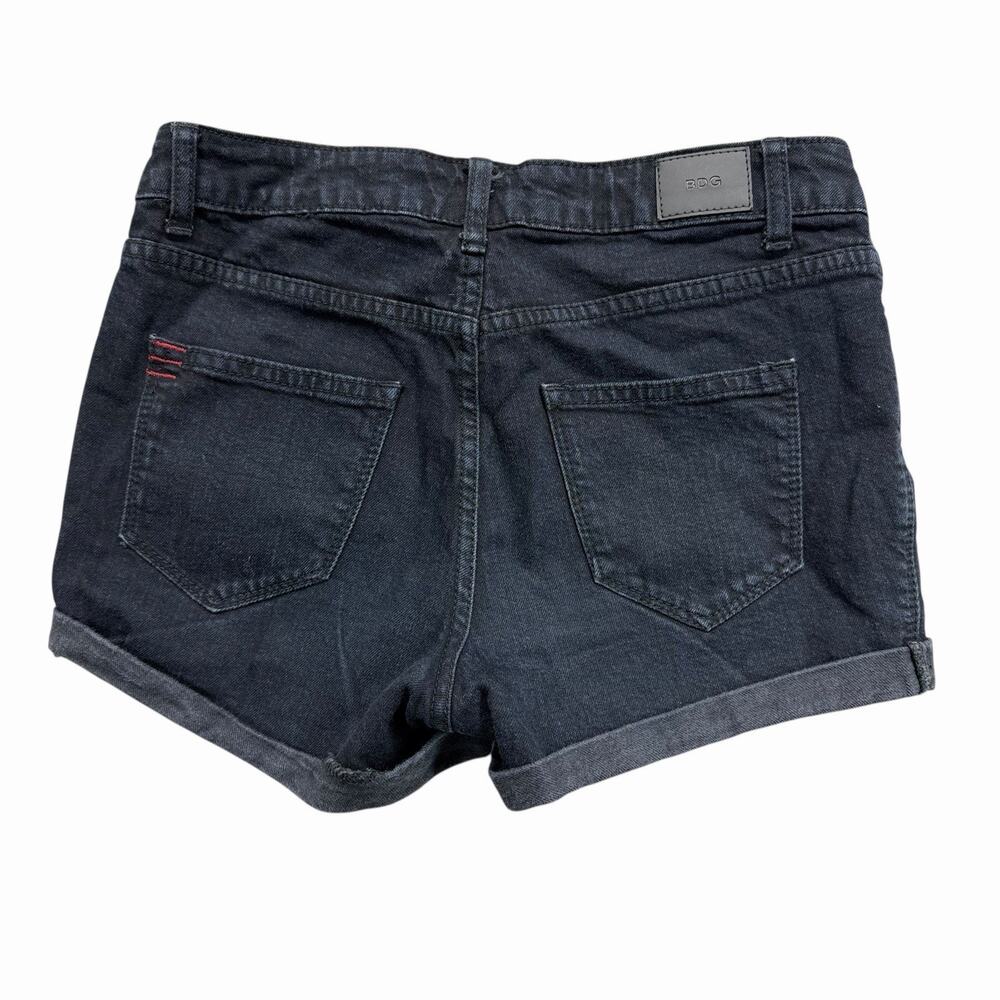 BDG Alexa Mid Rise Denim Shorts Dark Blue Cuffed 5 Pocket Womens Sz 26 - Picture 8 of 8